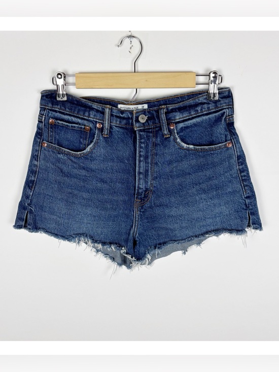 Abercrombie & Fitch Pants - Abercrombie & Fitch The Mom Short High Rise Size 28 Blue Jean Denim Cut Off